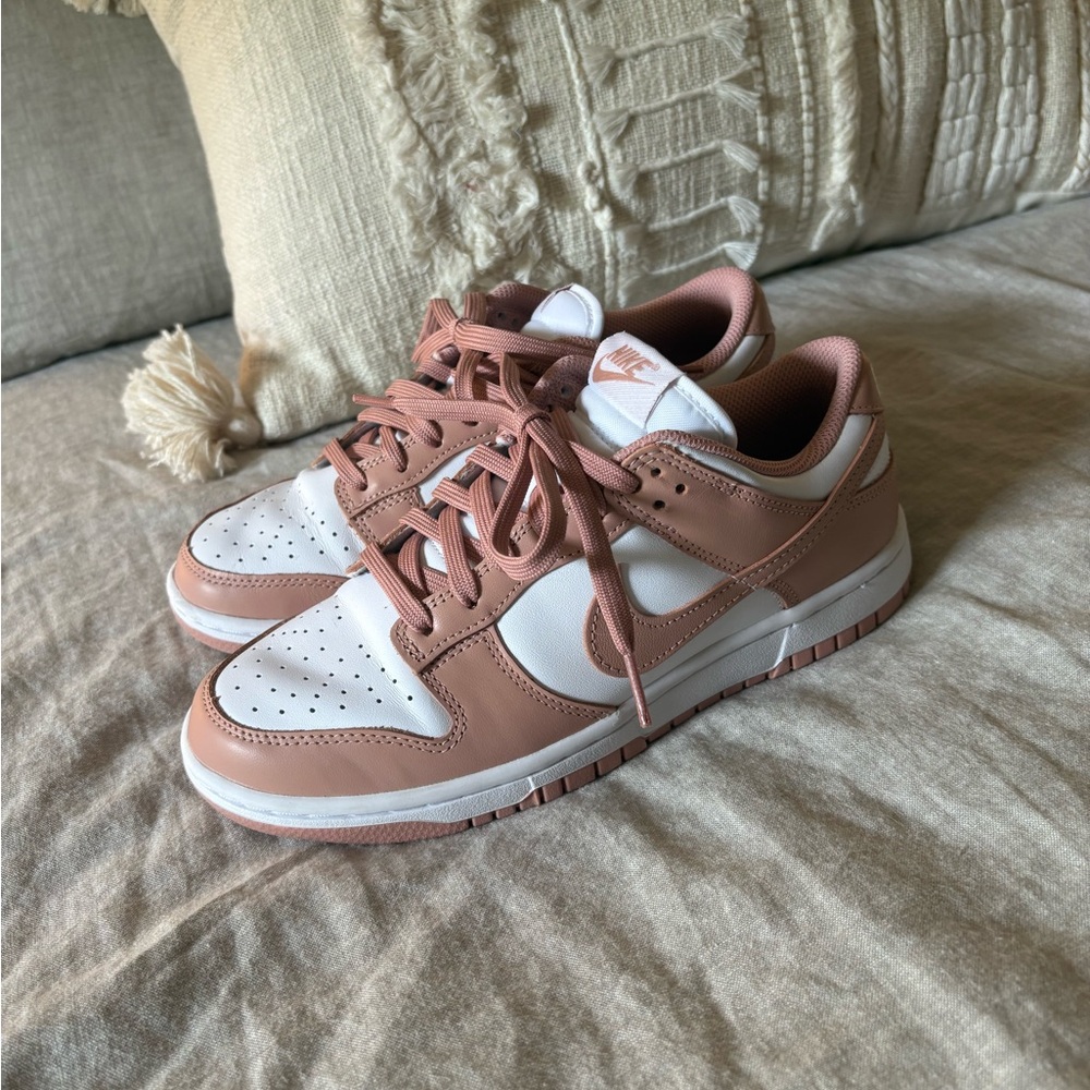 Nike Women's Brown and White Sneakers